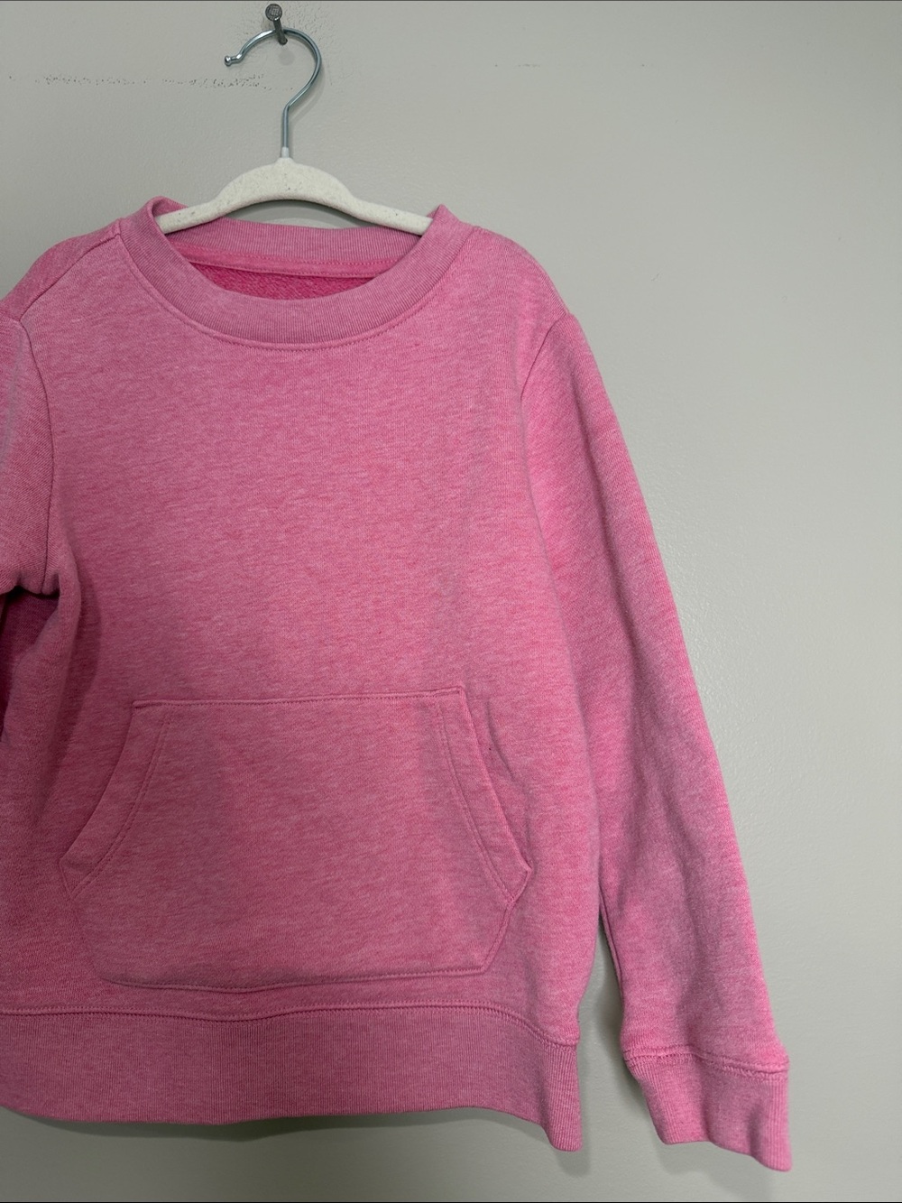 Primary Pink Crewneck Pocket Sweater 5 - Picture 2 of 6